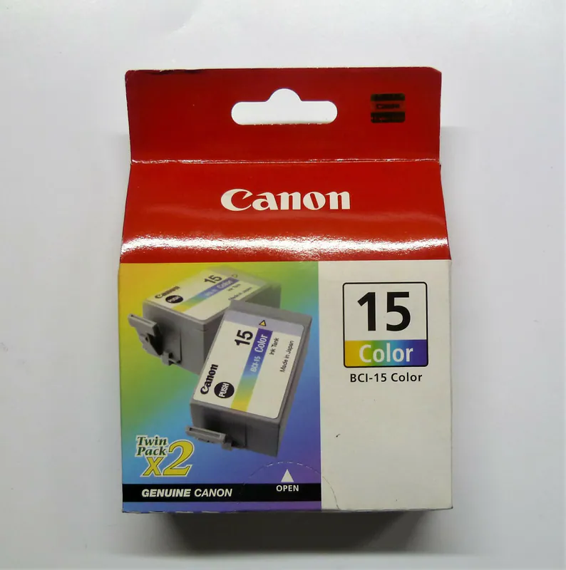 2 x Original Canon BCI-15 C color Pixma i70 i80 BCI-15C ---- o.V.