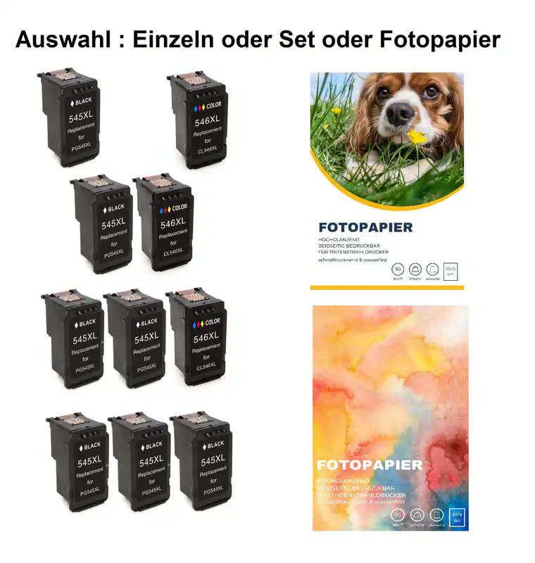 Patronen für Canon Pixma TS3352 MG2550S TS3450 TS3452 TR4650 TR4651 kompatible