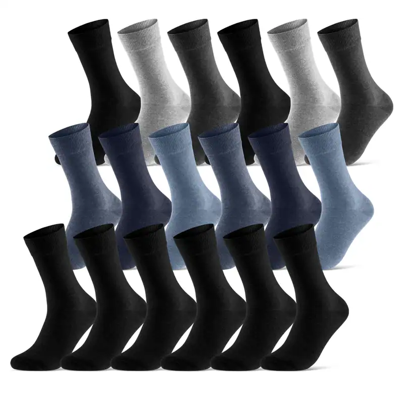 Socken Herren Damen Business Socken Baumwolle Srümpfe Schwarz Blau Grau