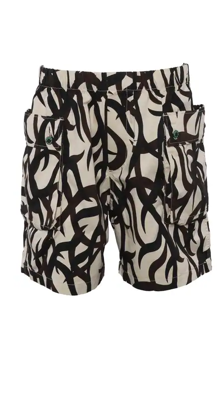 Brain Dead Men's Multicolor 100% Cotton All Terrain Climber Shorts Size XL