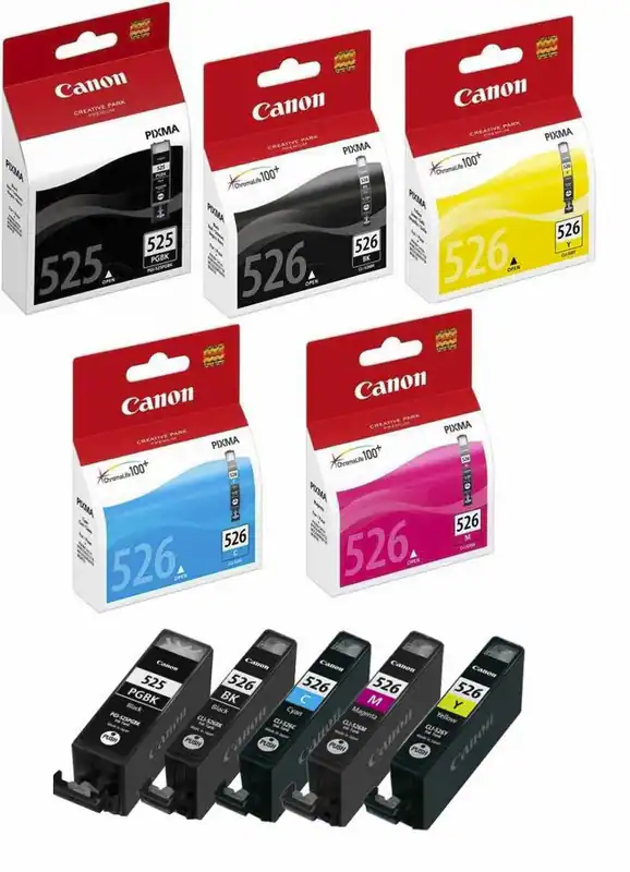 Original Canon Set PGI-525 CLI-526 o.V PIXMA MG5150 MG5250 MG6150 MG8150 iP4850