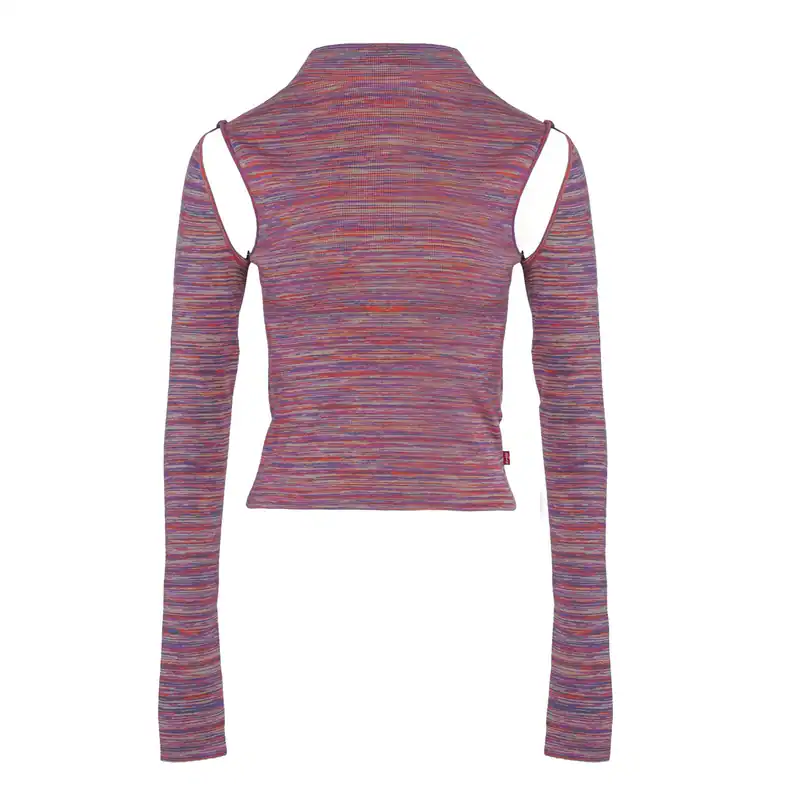 Levis Pullover Bunt Gr. XS Damen Stehkragen Abnehmbare Ärmel A55720001