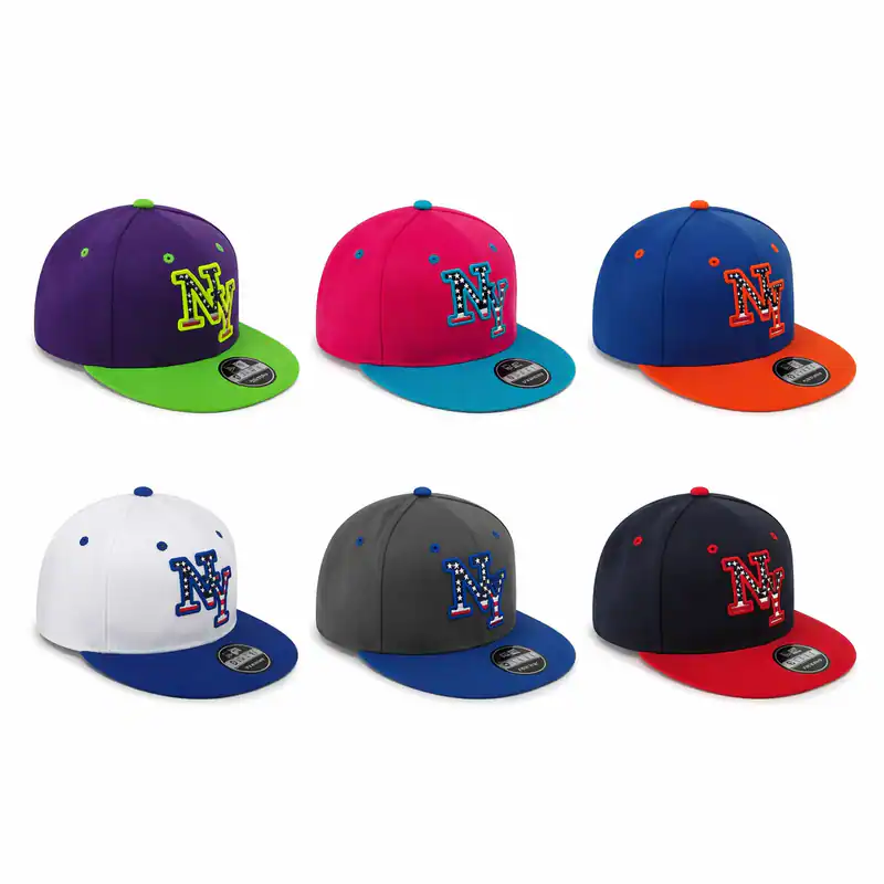 Basecap Snapback Cap Kappe NY New York Baseball USA Sterne zweifarbig Unisex