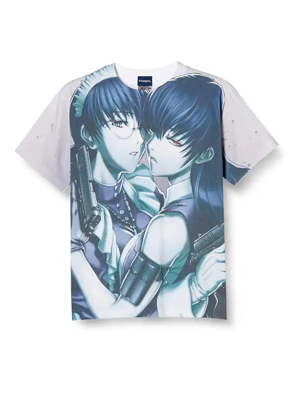 COSPA BLACK Lagoon Roberta Full Graphic T-Shirt WHITE S