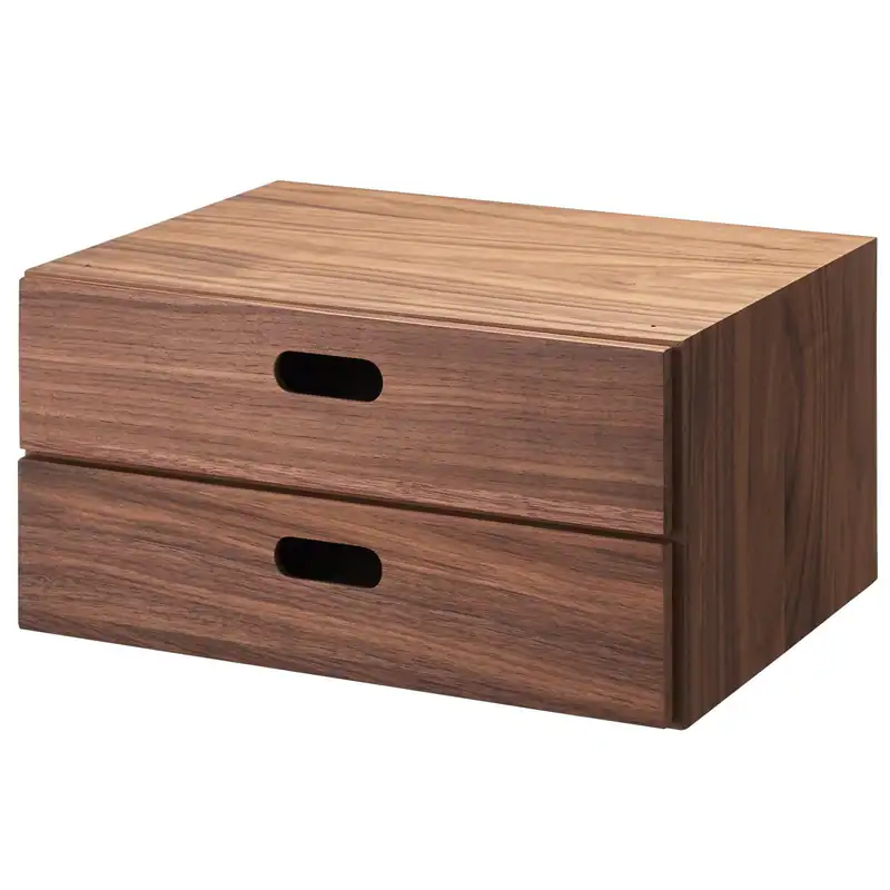 MUJI Stapeltruhe Breite 37 x Tiefe 28 x Höhe 18,5 cm halbe Schublade 2 Ebenen