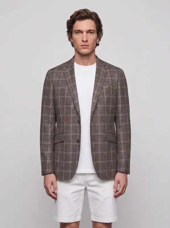 Hackett London Sakko Blazer Braun Wolle Gr. 38 R Herren HM443036