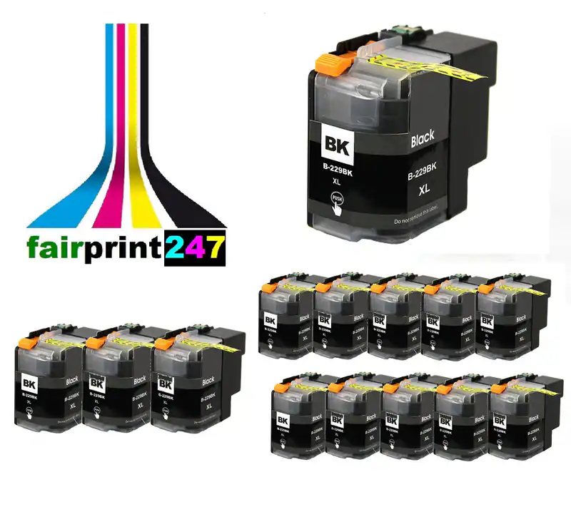 XXL Patrone ersetzt LC229XL schwarz für Brother MFC-J5320DW MFC-J5620DW 58ml TOP