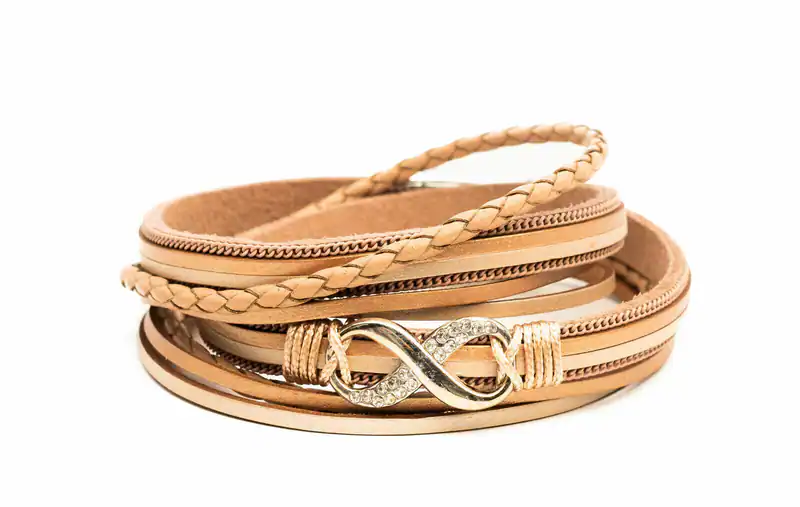 Wickelarmband Infinity Charm Glück Kette Unendlichkeit Magnet Armband mehrreihig