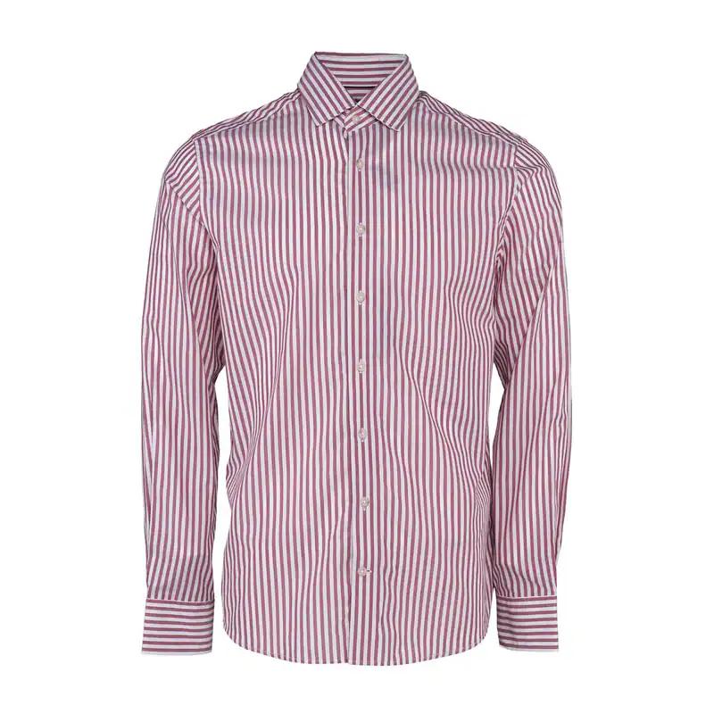 Hackett London Men's Red Striped Long Sleeve 100% Cotton Shirt Size S HM309185
