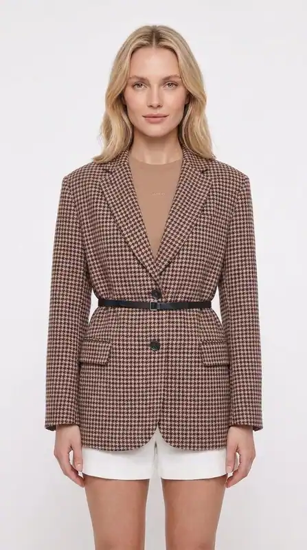 Maje Mantel Braun Wolle Oversized Gr. 34 FR Damen MFPOU00890