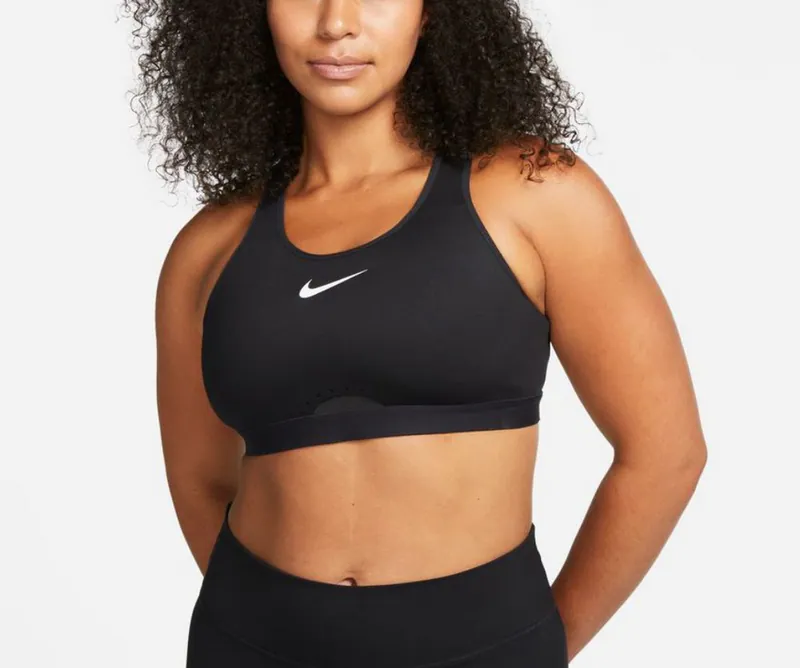 Nike Dri - Fit Sport Bra Black Logo Strechy Size S DD0428