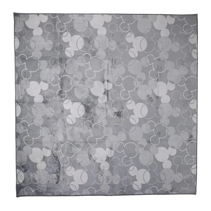 Teppich, groß, Disney Design, schlichte Silhouette, GRY, mit Antirutsch