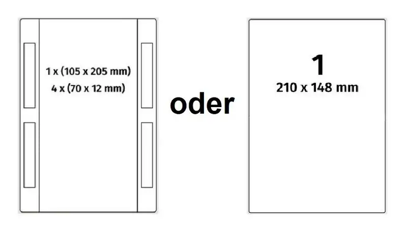 Versandetiketten A5 für DHL Hermes GLS UPS DPD Paketschein Aufkleber Etiketten