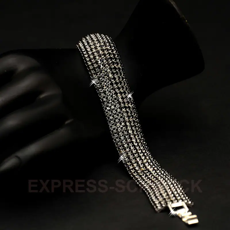 Strassarmband Glitzerndes für die Braut Hochzeit Party Glamour Bling in 3 farben