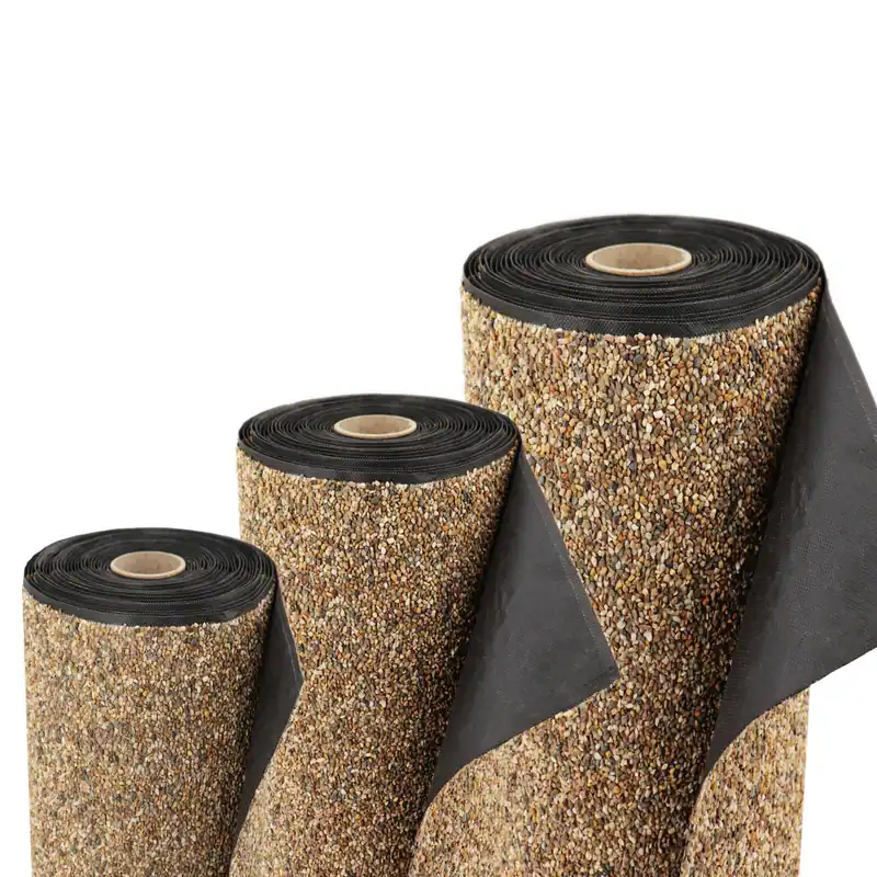 Steinfolie zur Verlegung auf Epdm Teichfolie Böschungsmatte oder Teichvlies