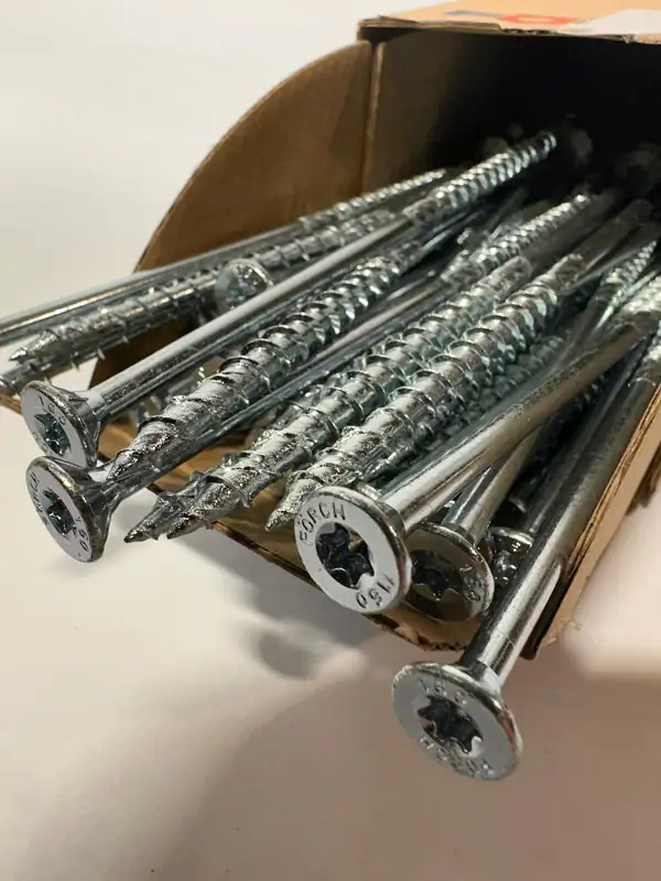 Holzbauschrauben Schrauben Torx 6,0 x 160 mm 100 Stück Förch verzinkt