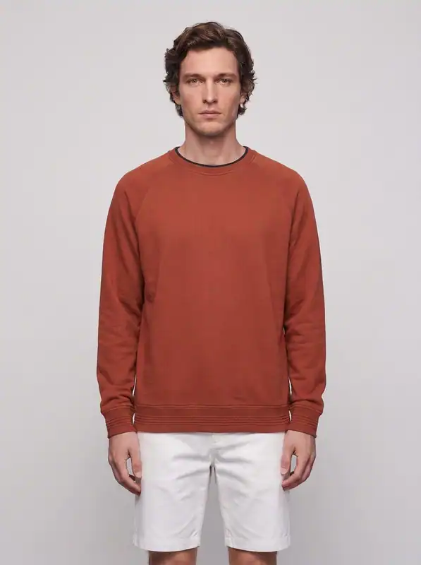 Hackett London Men's Orange 100% Cotton Crew Neck Sweater Size M HM702771