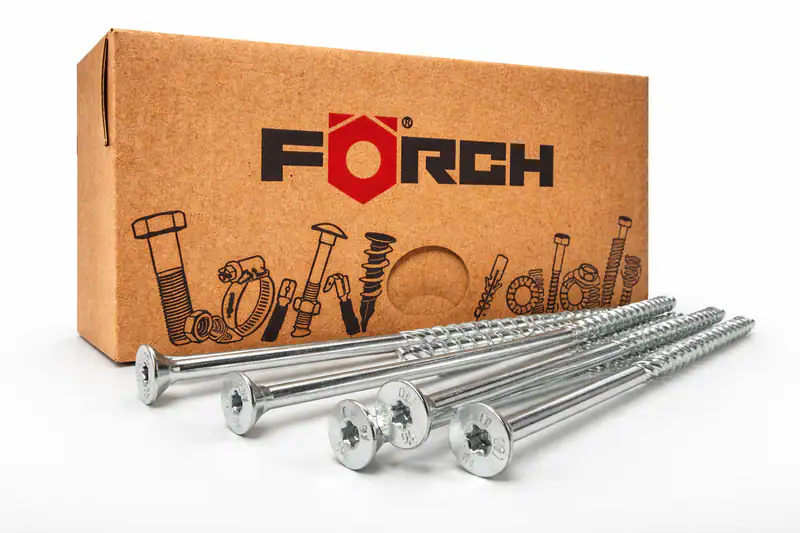Holzbauschrauben Schrauben Torx 6,0 x 140 mm 100 Stück Förch verzinkt