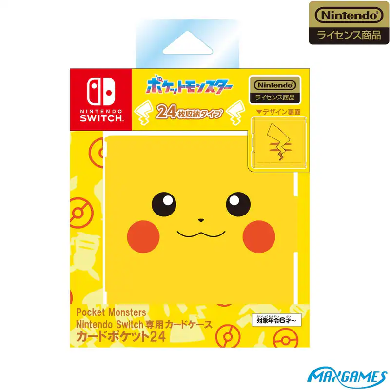 Nintendo Switch Kartenhülle, 24 Kartentaschen, Pokemon Pikachu