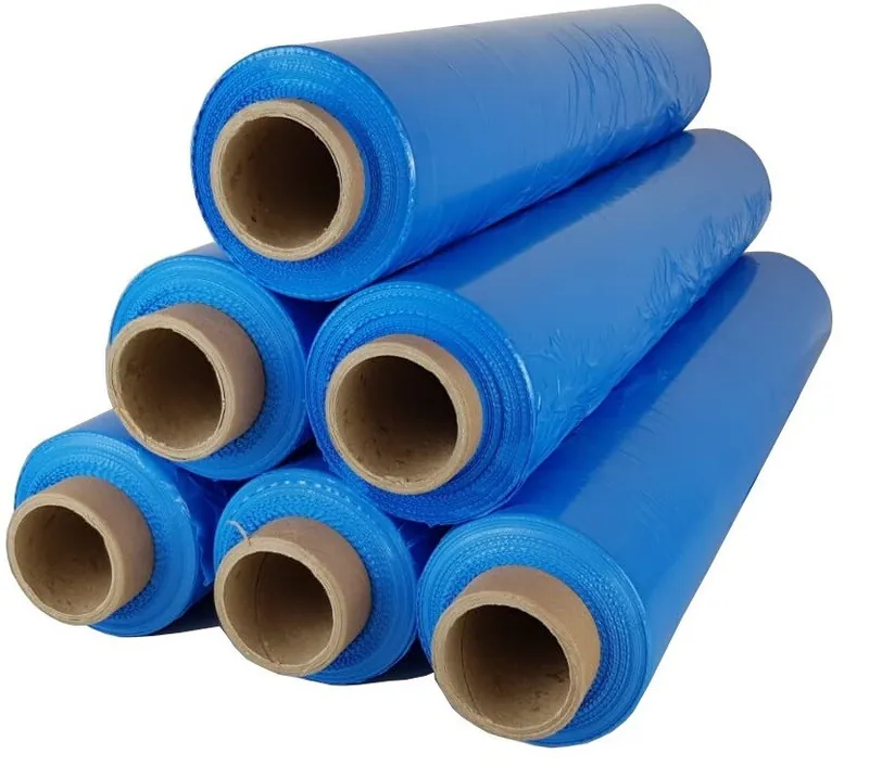6 x Rollen Stretchfolie Palettenfolie Verpackungsfolie 23 my 2,5 kg Blau