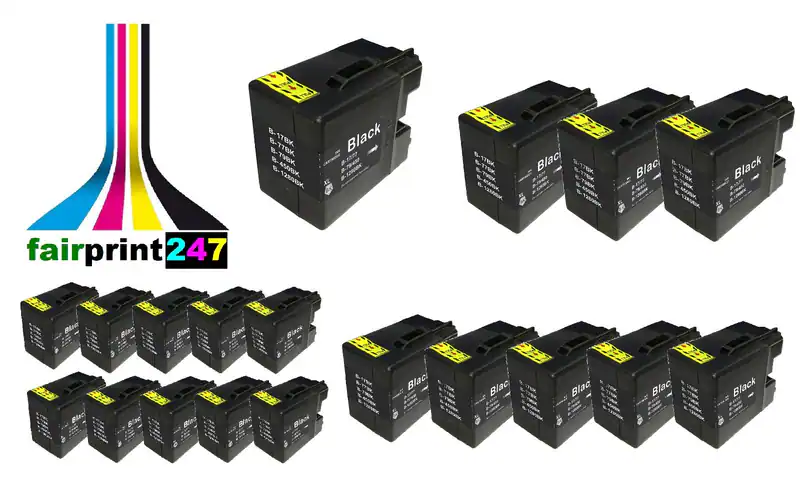 XL Druckerpatronen für Brother ersetzt LC1280XL-BK BIG schwarz *** 73ml ***