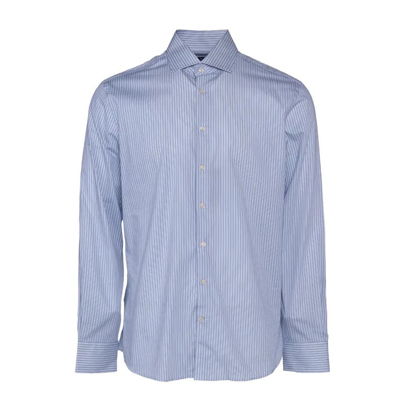 Hackett London Hemd Blau Gestreift Gr. L - XL Herren HM308907