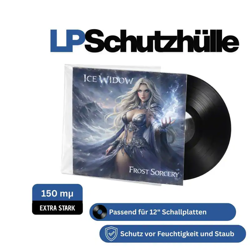 50 LP Cover Schutzhüllen 12", 150 mµ, für Vinyl Schallplatten die dicken