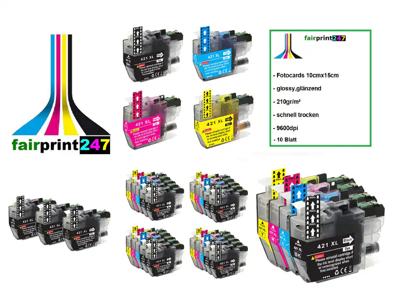 XL Patronen für Brother DCP-J1050DW DCP-J1140DW kein original