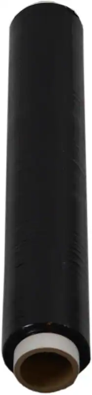 TOP 1 Rolle Paletten-Folie Hand-Stretchfolie Wickelfolie 23 my 1,5 Kg schwarz