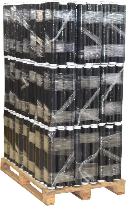 288 x Rollen 1,5 kg Stretchfolie Palette 23 my Schwarz Verpackungsfolie