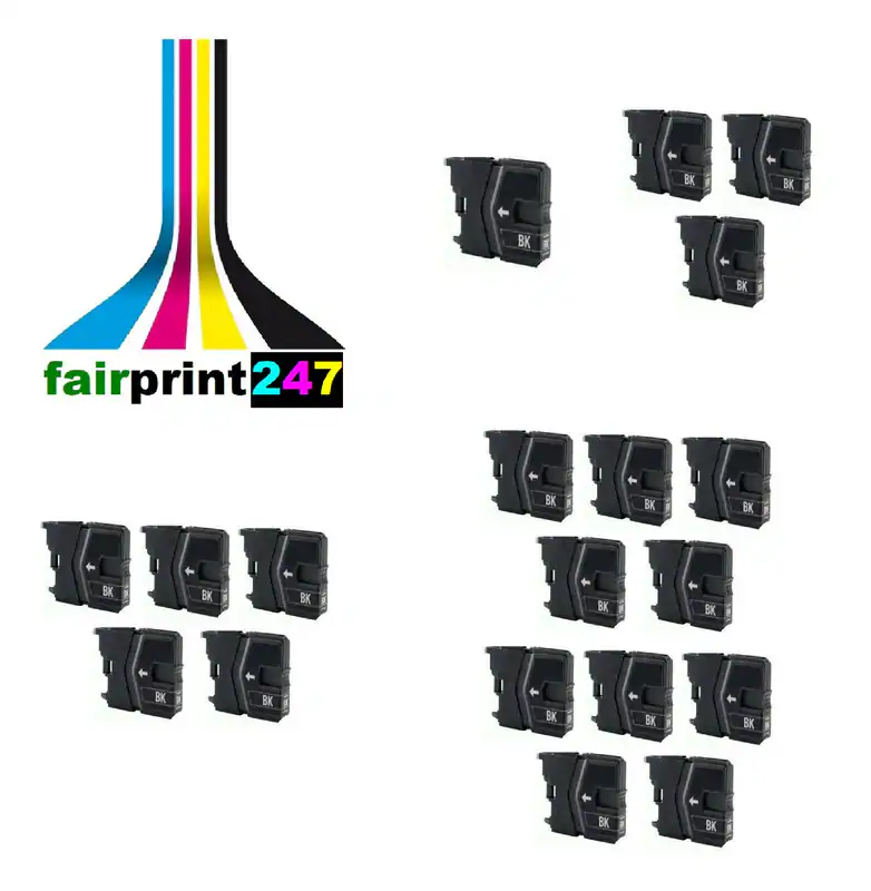 Druckerpatronen schwarz für Brother DCP-J125 DCP-J140W DCP-J315W kein original