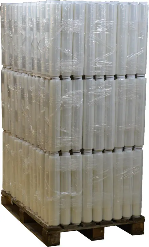 288 x Rollen 1,5 kg Stretchfolie Palette 23 my Transparent Verpackungsfolie