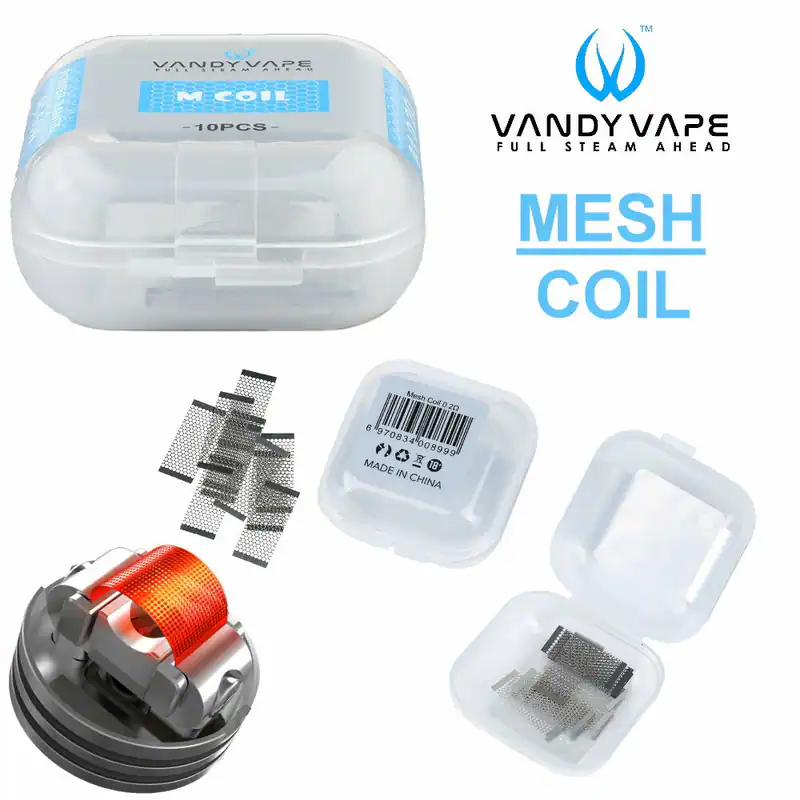 VandyVape DUAL M Coil MESH Slacker Draht OFRF Vandy Vape Kylin M RBA Coils Watte