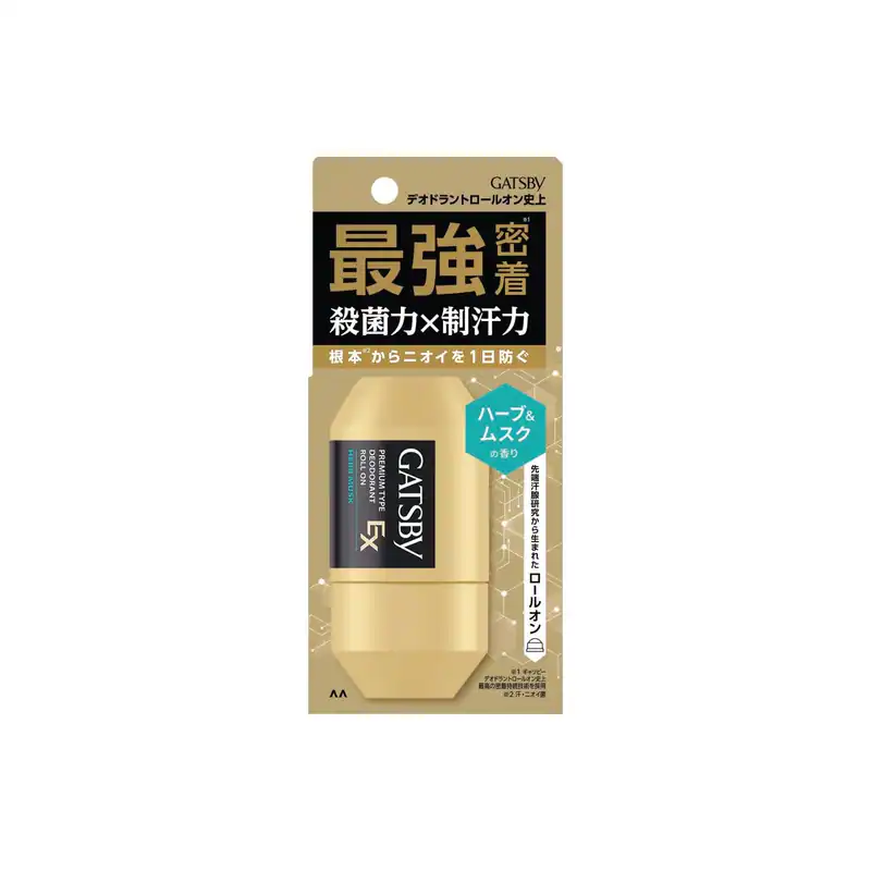 GATSBY EX Premium Type Deodorant Roll-On Herb & Musk Scent 60ml