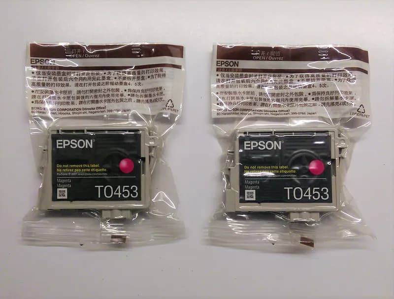 2 x Original Epson T0453 magenta C64 C66 C84 C86 CX3600 CX3650 CX6400 CX6600