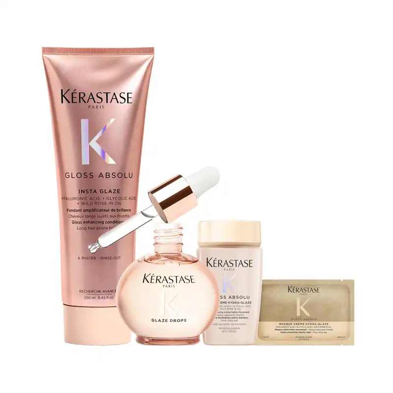 KÉRASTASE Gloss Absolu Glaze Drops Haaröl 45 ml + Haarkur 250 ml