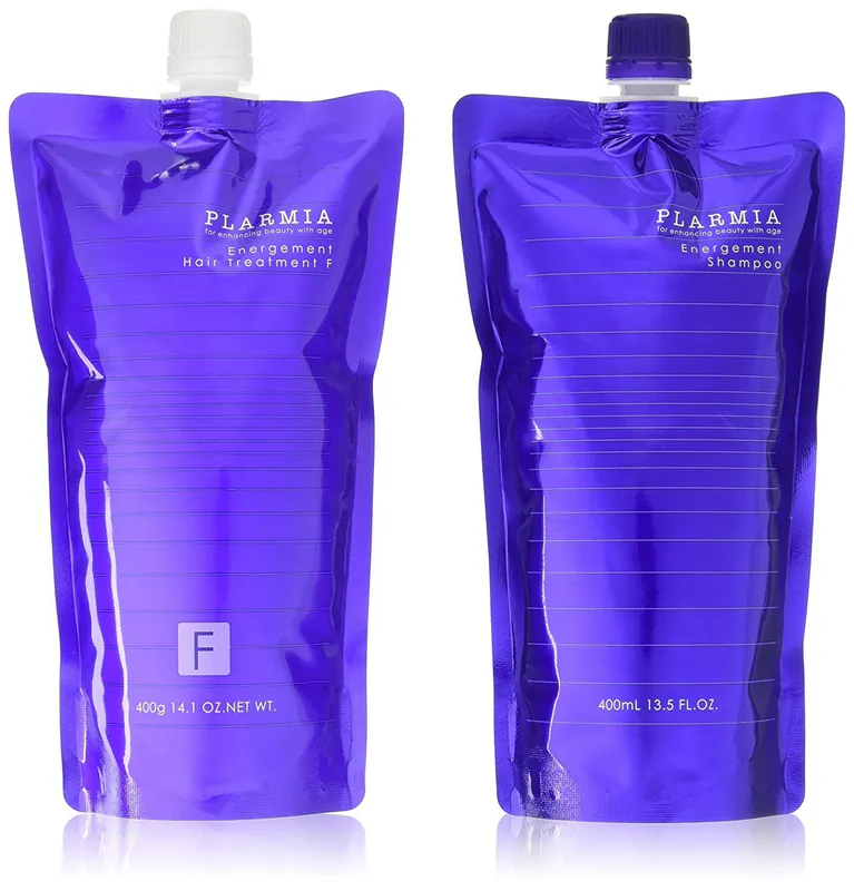 MILBON Plarmia Energement Shampoo 400ml + Treatment F 400g Refill