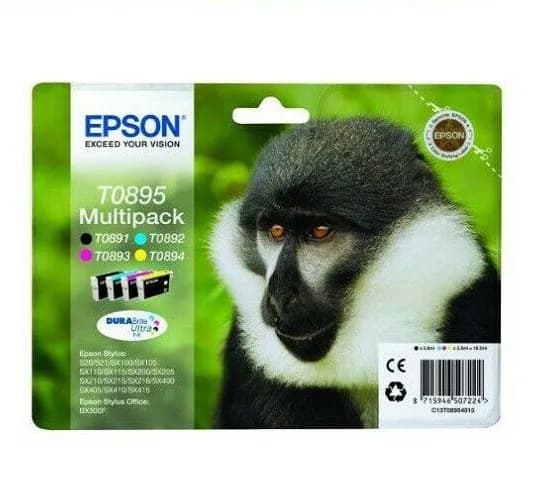 Original Epson T0895 MultiPack 4 Druckerpatrone BK/C/M/Y in OVP DATUM 2025