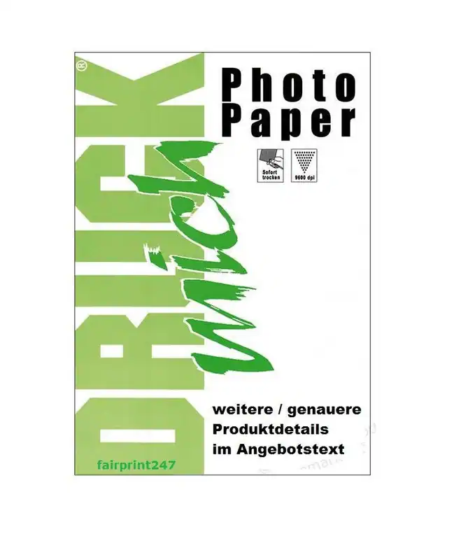 Fotopapier Druck Mich 50 Blatt 10x21 cm 250g g/m² glossy Einladungskarten