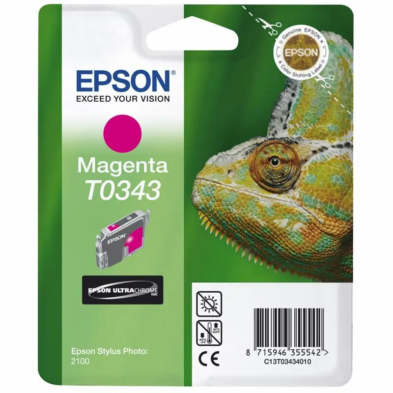Original Epson T0343 magenta Stylus Photo Foto 2100 R2100 2200 o.V.