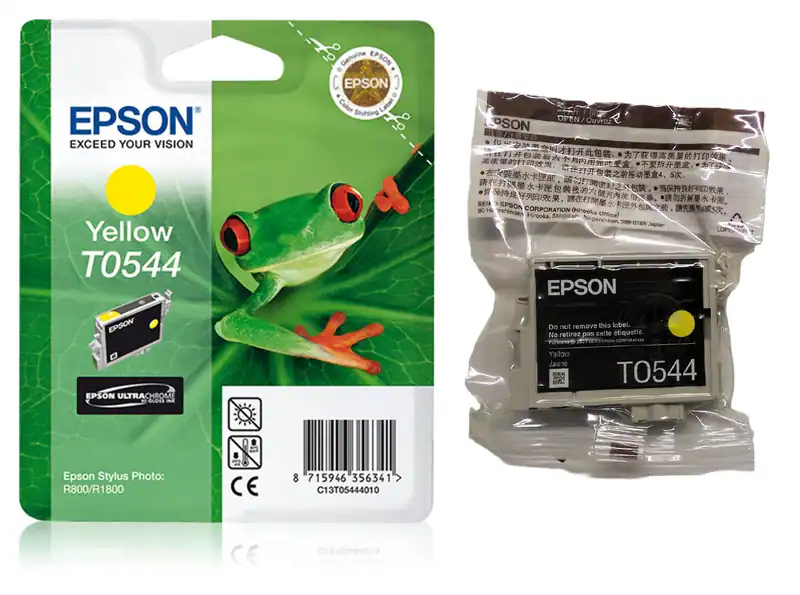 Original Epson T0544 gelb yellow Stylus Foto Photo R800 R1800 o.V.