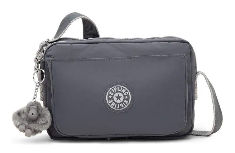 kipling Basic Abanu Crossbody Bag M Umhängetasche Tasche Moonlit Grey