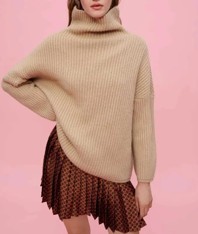 Maje Damenpullover Größe 0 / XS Oversized Alpaka-Wollmischung MFPPU00439