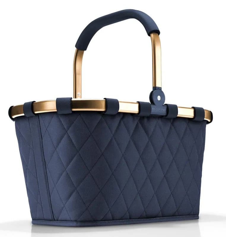 reisenthel Einkaufskorb Tasche Korb carrybag frame rhombus midnight gold BK4111
