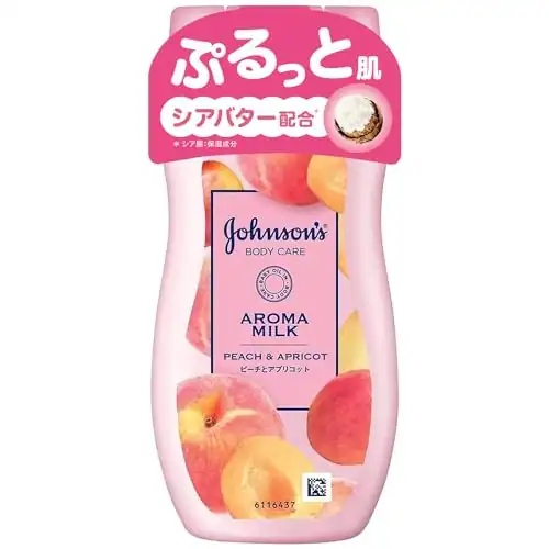 Johnson's Body Care Aroma Milk Lasting Moisture Body Lotion, Peach and Apricot S