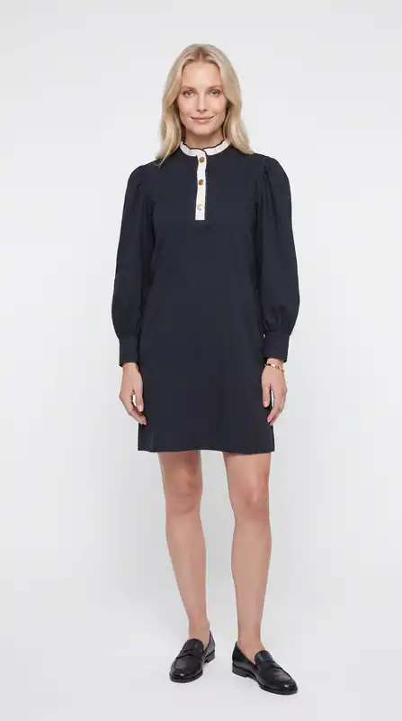 Sandro Kleid Schwarz Rüschen Gr. 36 FR Damen Kurz SFPRO01938