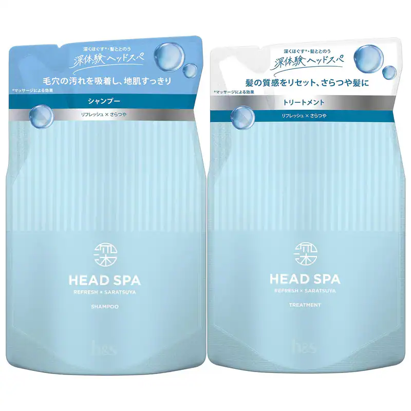 h&s Deep Head Spa Kopfhautpflege Shampoo & Behandlung Nachfüllset 350g + 350g