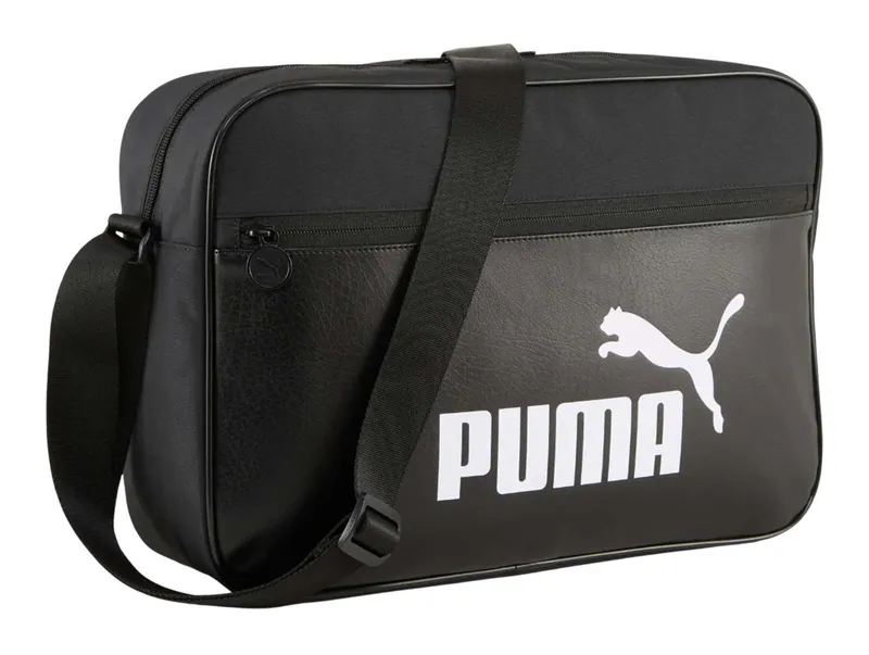 PUMA Campus Reporter Bag M Schultertasche Tasche Puma Black schwarz Neu