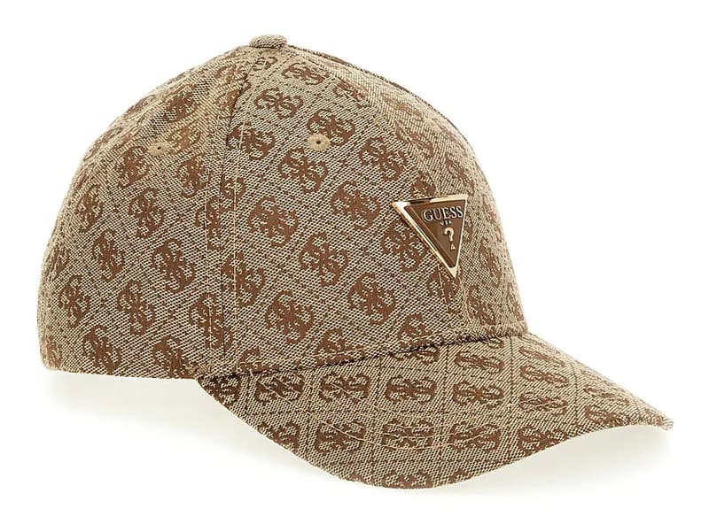 GUESS Katya Baseball Cap Cap Latte Logo hellbraun braun Neu