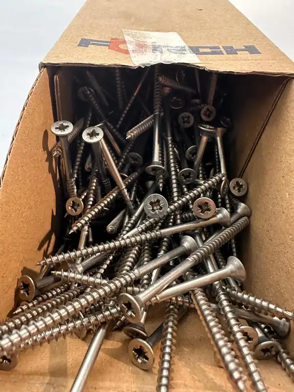 500 Stück – FÖRCH Schrauben Spanplattenschrauben 4,0 x 70 mm – Gelb verzinkt